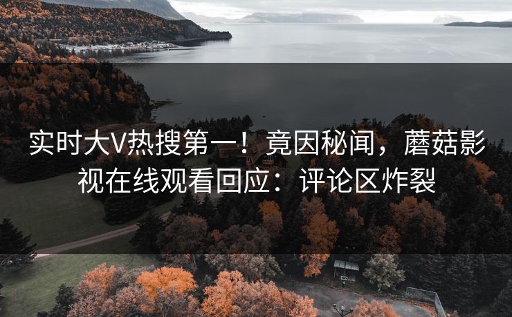 实时大V热搜第一！竟因秘闻，蘑菇影视在线观看回应：评论区炸裂