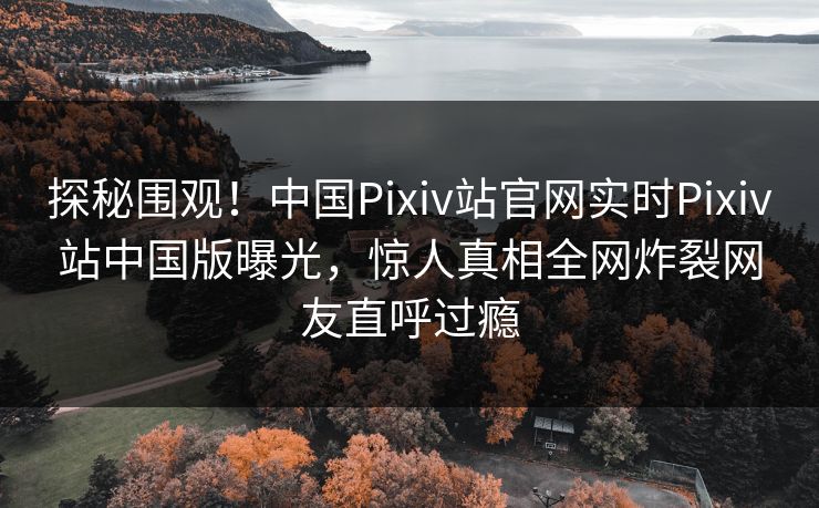 探秘围观！中国Pixiv站官网实时Pixiv站中国版曝光，惊人真相全网炸裂网友直呼过瘾