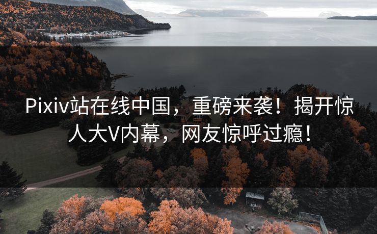 Pixiv站在线中国，重磅来袭！揭开惊人大V内幕，网友惊呼过瘾！