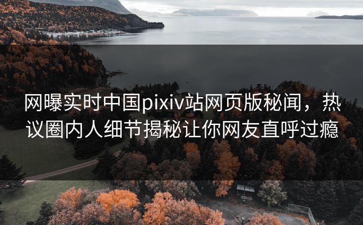 网曝实时中国pixiv站网页版秘闻，热议圈内人细节揭秘让你网友直呼过瘾